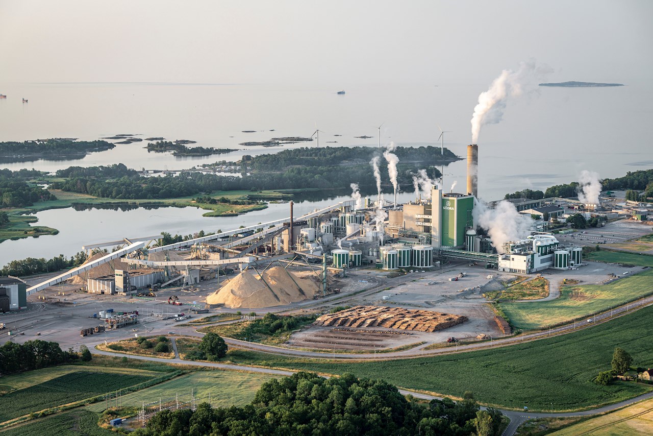 ABB将助力Mörrum浆厂改善工艺稳定性并减少资源消耗。图片来源：Södra Cell