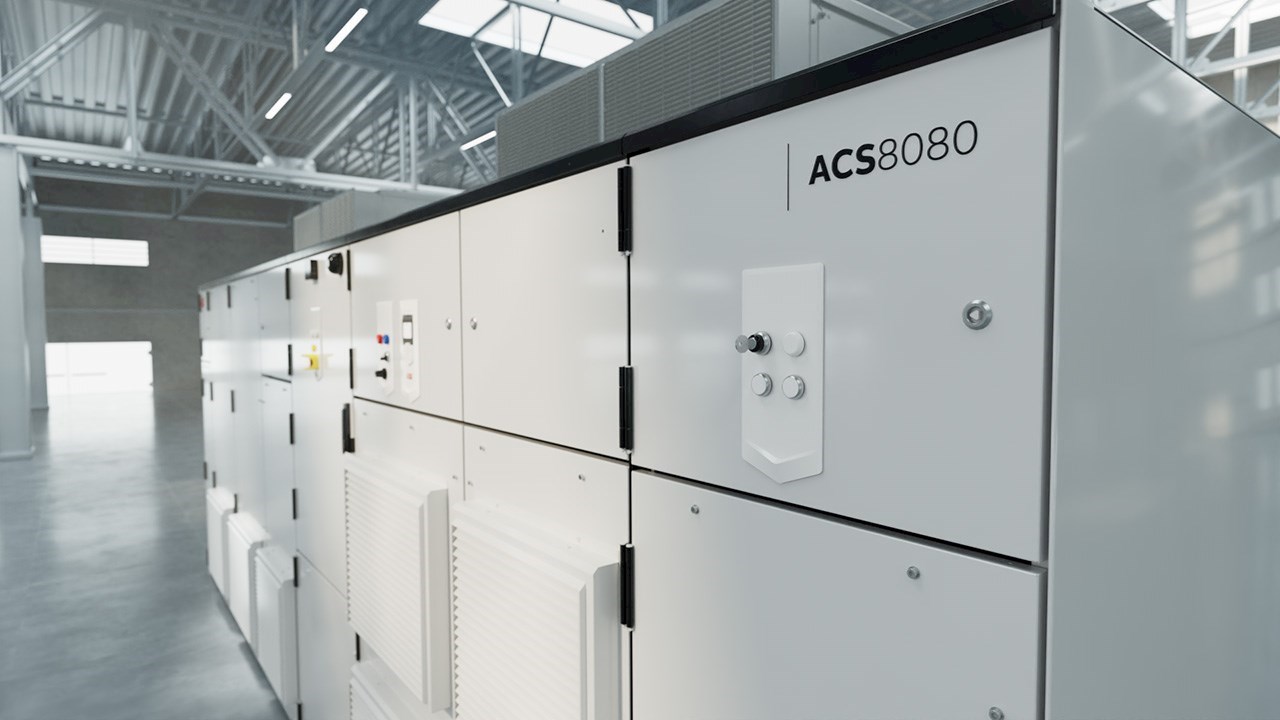 Inversor de frequência de média tensão ACS8080 da ABB