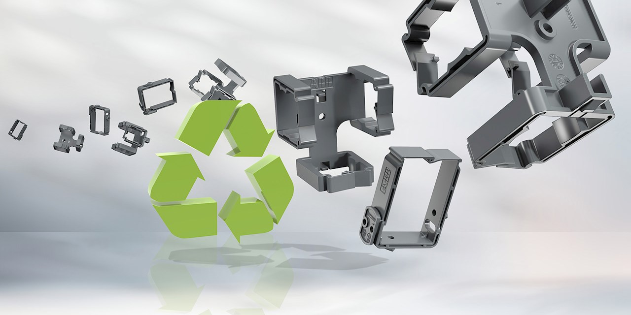 Die neuen Drahthalter werden aus recyceltem Material hergestellt