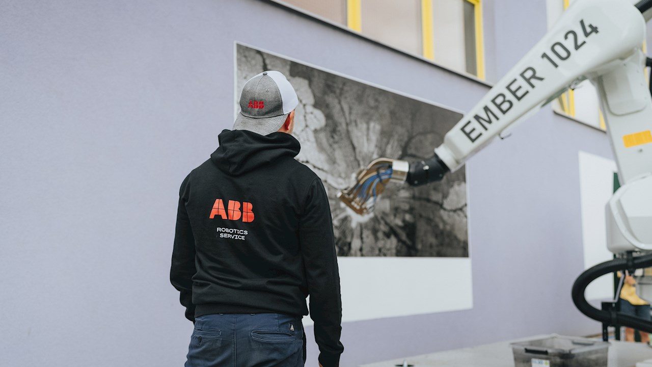 ABB dá vida à arte de rua criada por IA na República Tcheca