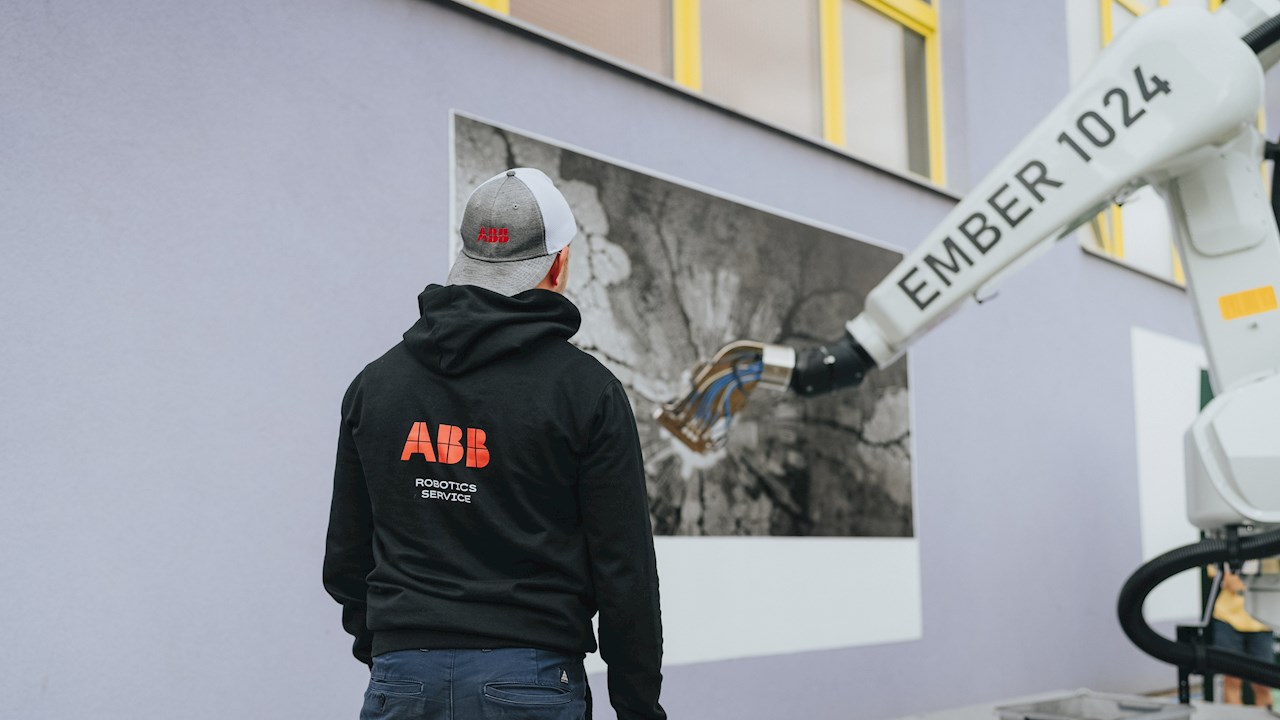 ABB erweckt von KI gestaltete Street Art zum Leben