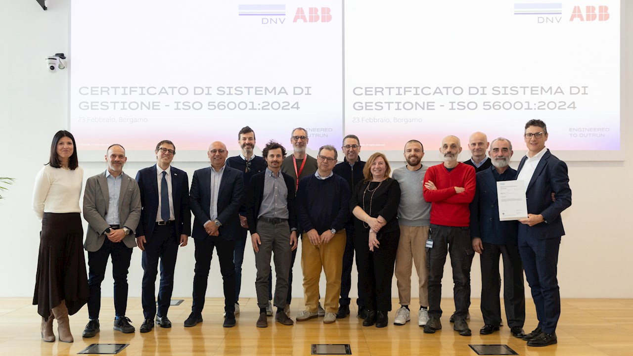 ABB rafforza la leadership nell’innovazione con la certificazione ISO 56001