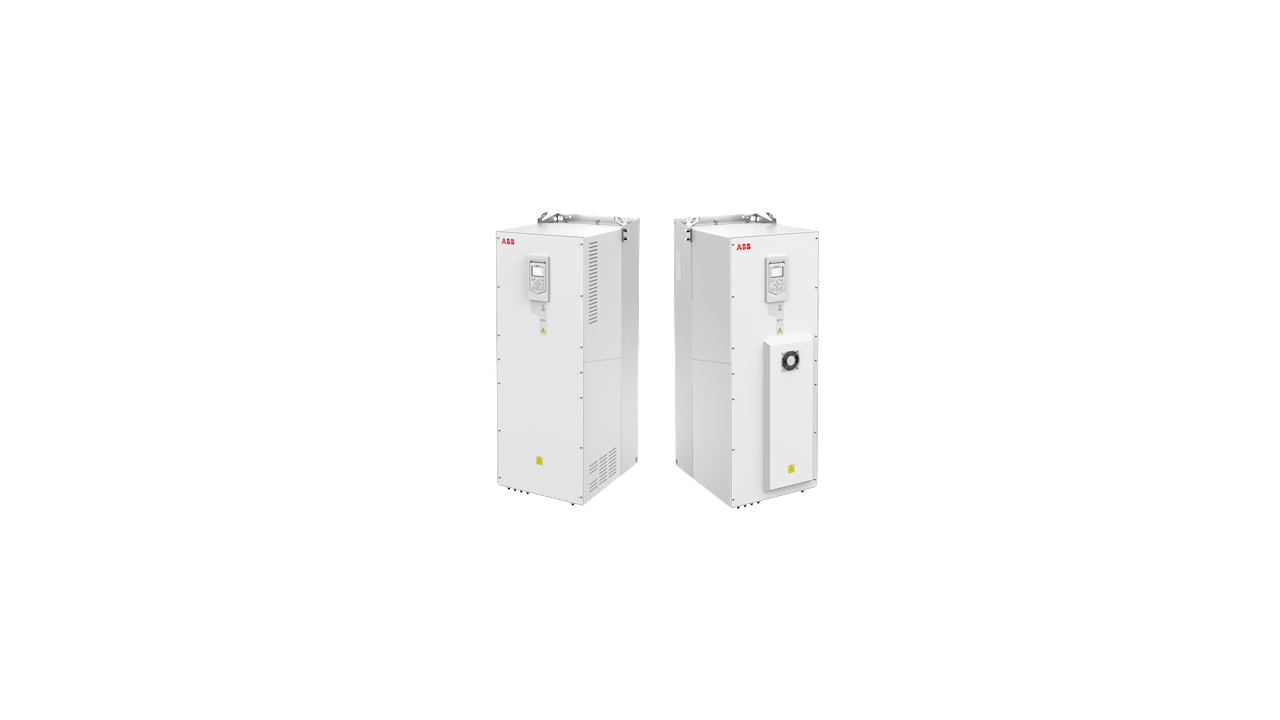 ABB papildė savo dažnio keitiklių portfelį ant sienos montuojamais 315 kW ir 355 kW galios modeliais