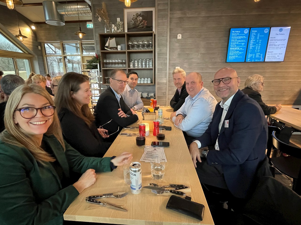 Left to right: Clara Holmgren, Sanny Norlin, Björn Henrksson, Esteban Ruiz , Patric Fridlund , Thomas Kumm and Rune Braastad.
