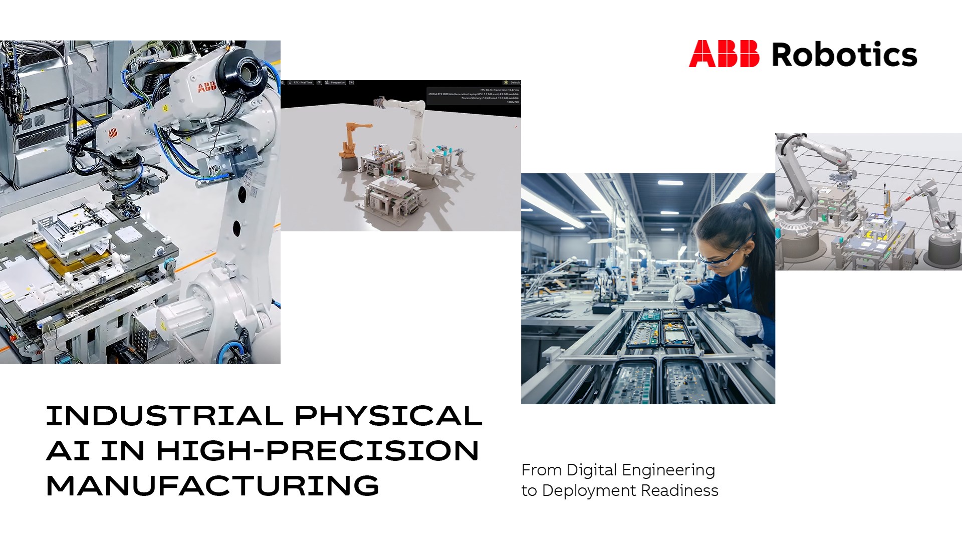 ABB Robotics y NVIDIA publican un libro blanco sobre el impacto transformador de la IA física en la fabricación